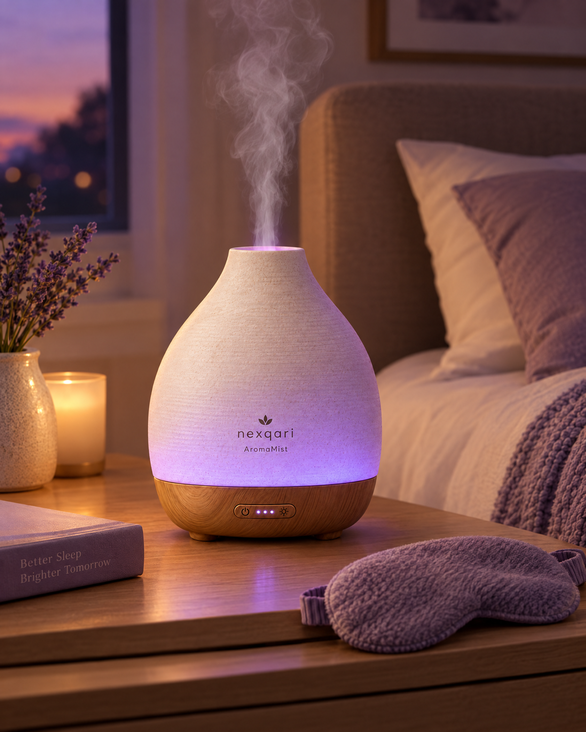 Nexqari™ AromaMist Ceramic Essential Oil Diffuser