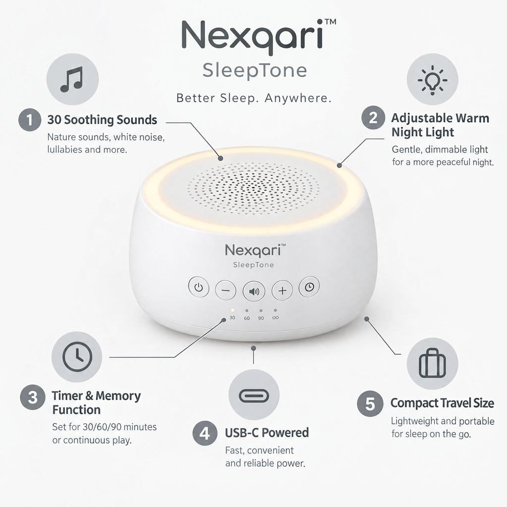 Nexqari™ 白噪音机特点图